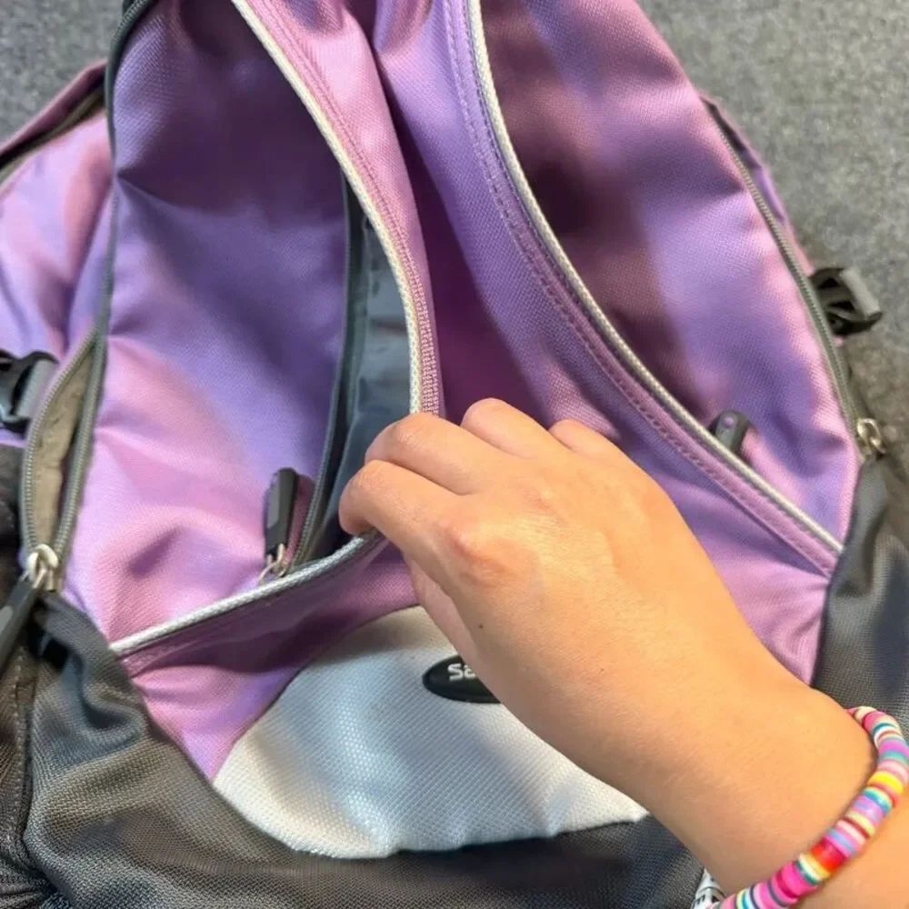 Samsonite purple backpack school laptop